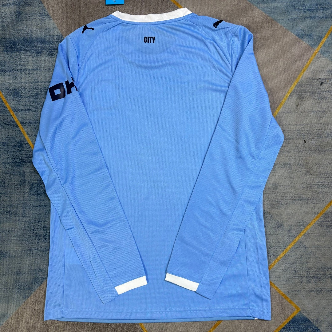 Maillot 25/26 Manchester City Domicile Manches Longues