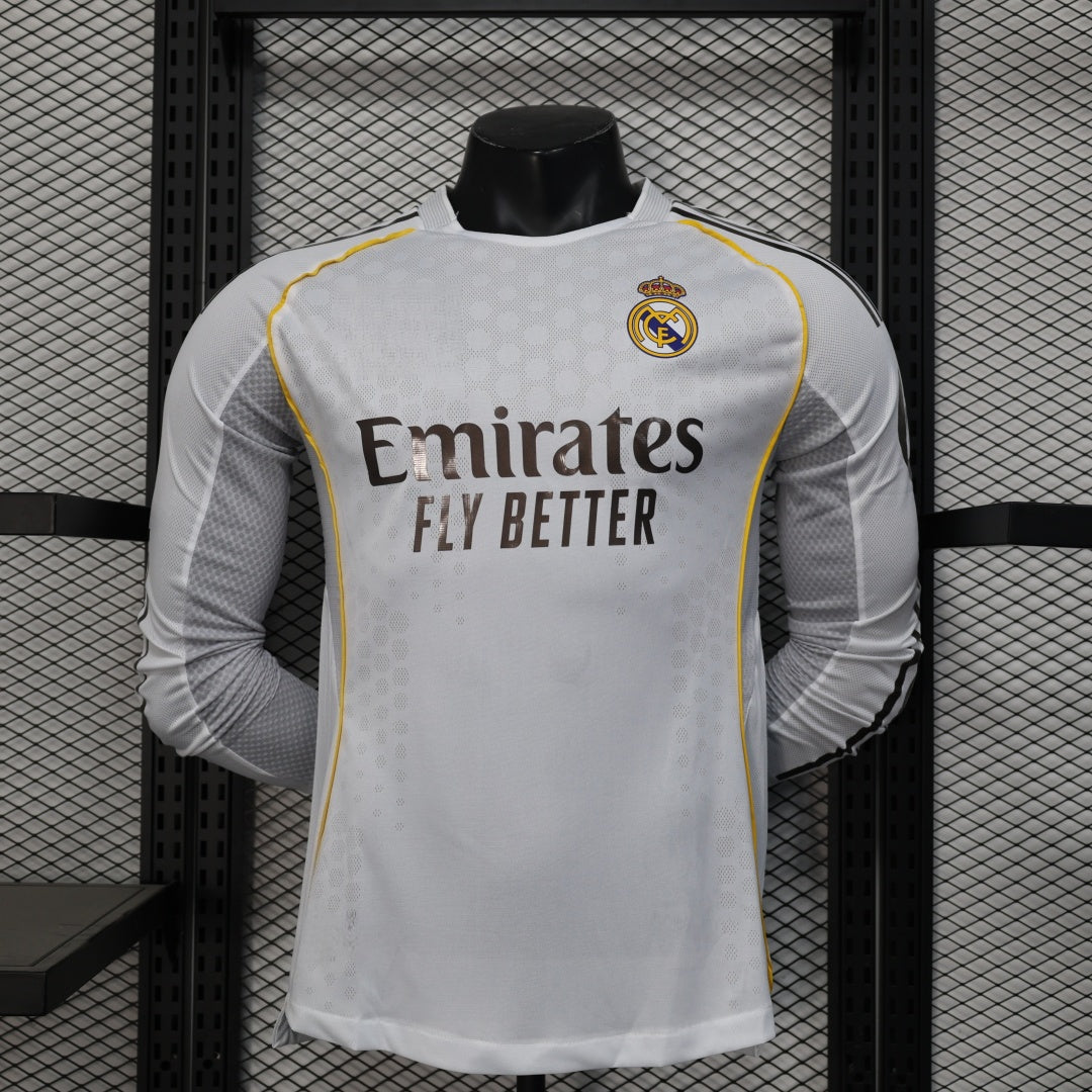 25/26 Maillot Real Madrid Domicile player  Manches Longues