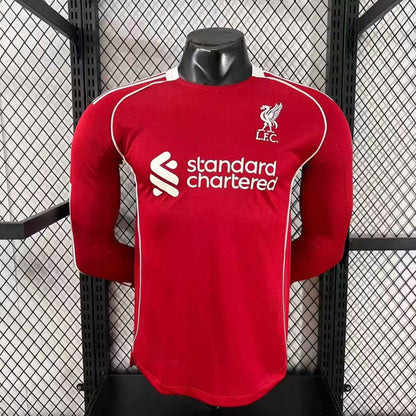Maillot 25/26  Liverpool Domicile player Manches Longues