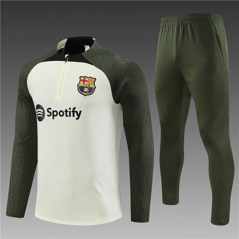 Ensemble FC Barcelone Beige-Kaki 2023 2024