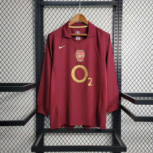Maillot 05/06 Arsenal Rétro Manches Longues